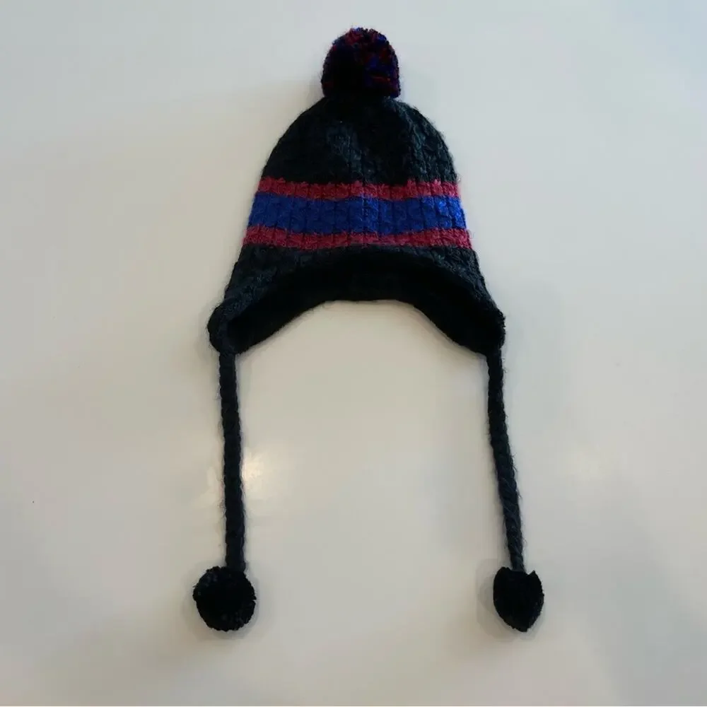 BURTON Knit Striped Beanie with Faux Fur Lining